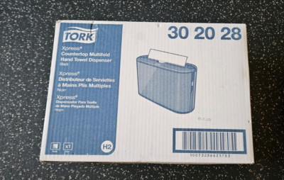 Tork 302028 Xpress 12.68 x 4.56 x 7.92 Countertop Towel Dispenser - Black New