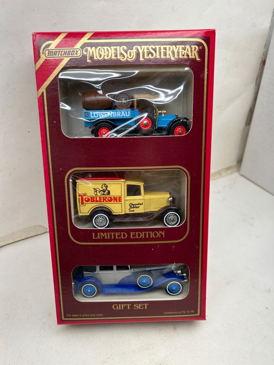 1984 MATCHBOX MODELS OF YESTERYEAR 3 CAR LIMITED EDITION GIFT SET