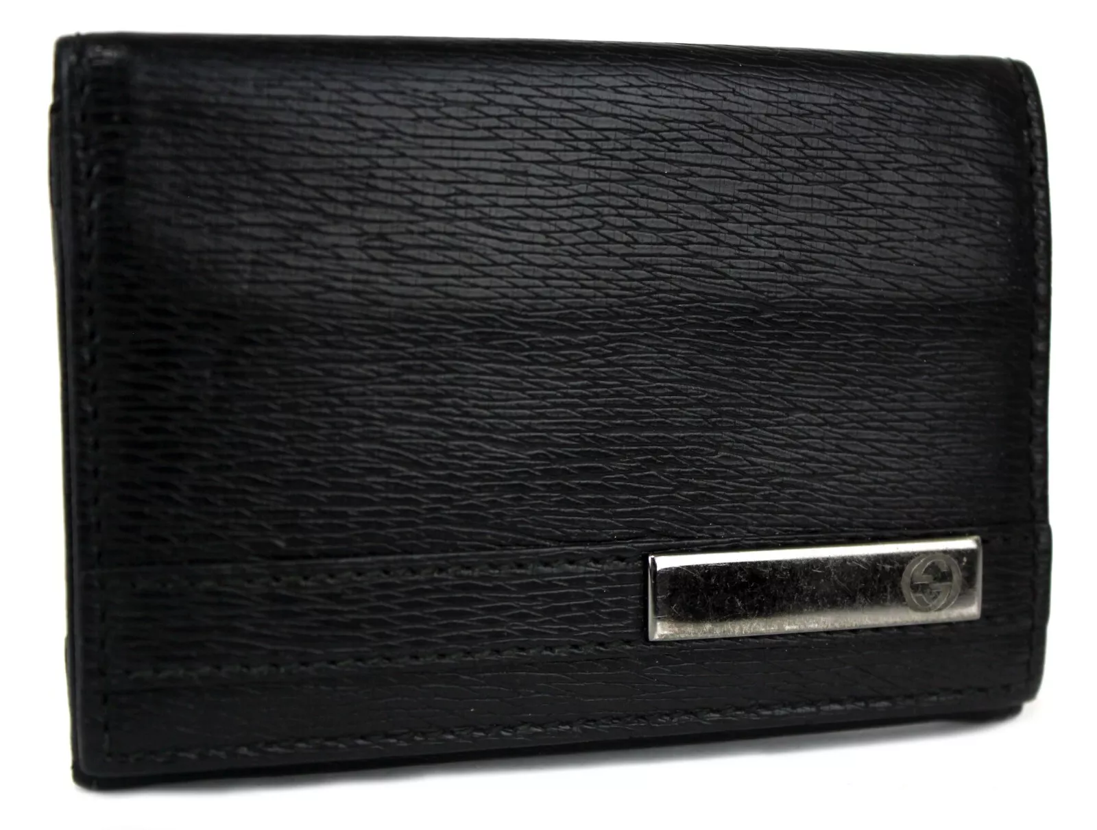 GUCCI Etui Porte Carte Cuir Noir Porte Carte Accessoires Bonne Italie