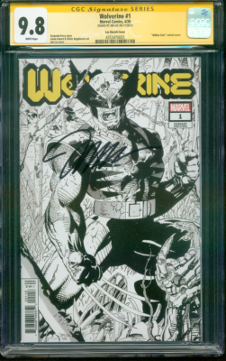Wolverine 1 CGC SS 9.8 Jim Lee Hidden Gem Sketch Variant Cover WP