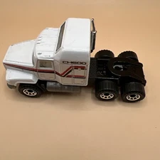 Matchbox 1990 Mack CH600 Semi Cab, White, 1/64