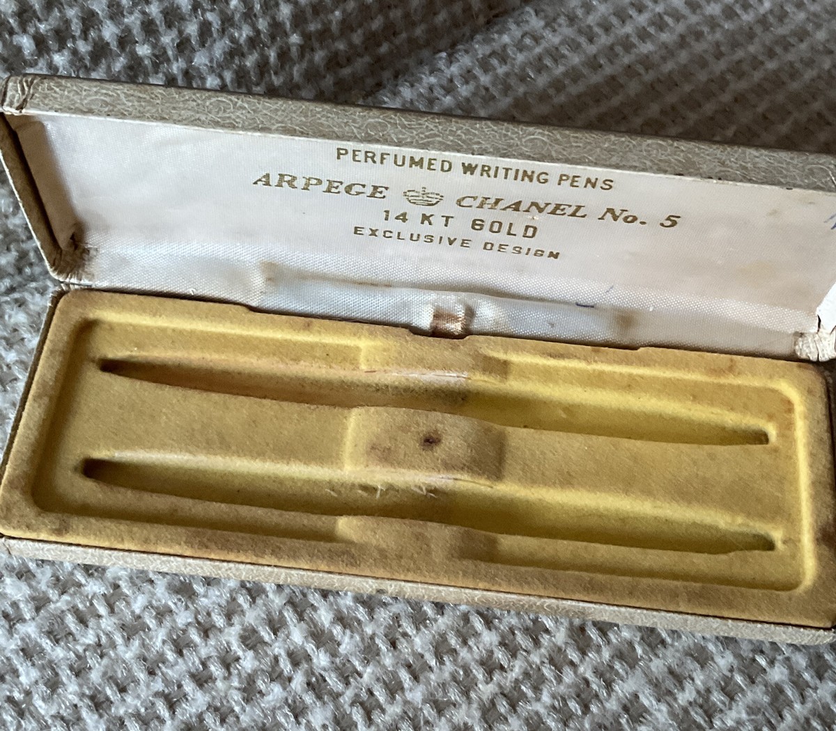 Vintage Arpege Chanel No 5 Perfumed Ink Pens 14 kt Gold