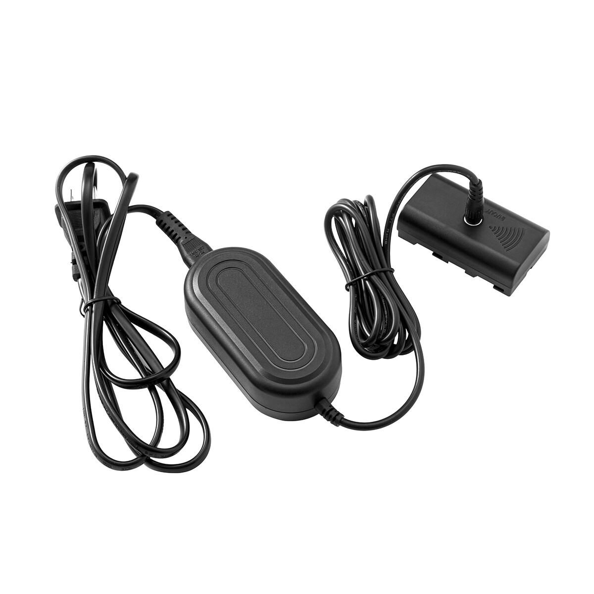 AC Power Adapter+NP-F550 Coupler Dummy Battery for Sony NP-F970/F750 LED Light