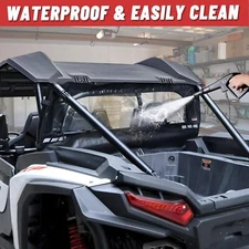 For Polaris RZR XP 1000/XP 4 1000 Soft Rear Window Back Windshield with Zipper