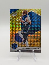 Kristaps Porzingis 2020-21 Panini Mosaic Yellow Prizm #74 Mavericks