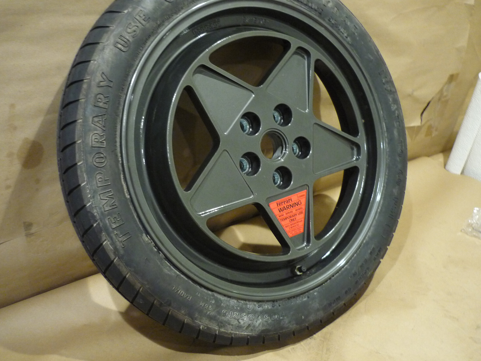 Ferrari Testarossa - Spare Wheel / Rim & Tire - P/N 139700