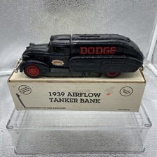 ERTL Dodge Mopar 1939 Airflow Tanker Bank From 1993 B507 With Box