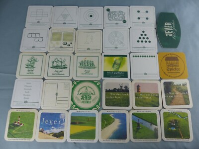 Lot of 29 Different JEVER GAMES Beer Mats Bierviltje Bierdeckel C23
