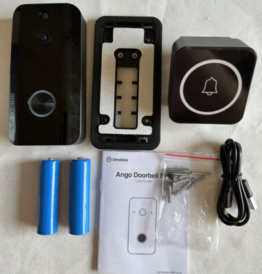 Simshine SimCam Ango Al-Fueled Wireless Doorbell Motion Detect HD1080P 30M Range