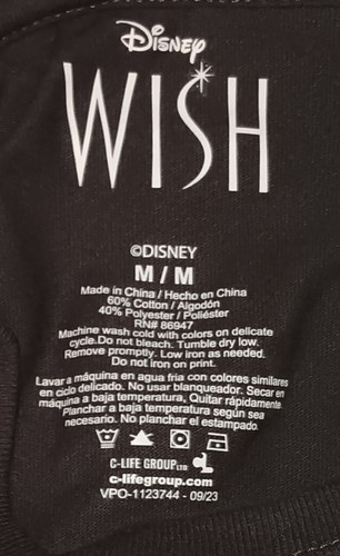 Wish Disney t shirt Size Medium - Picture 3 of 3