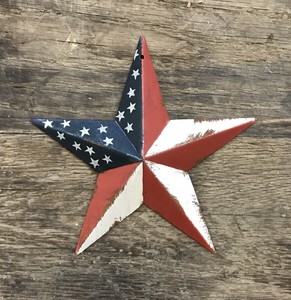 Set Of 6 Tin Metal Rustic Americana 5 5 American Country Barn