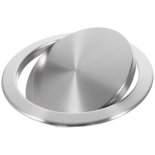 Stainless Steel Trash Can Lid Countertop Garbage Flap Dad Office