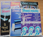 1988 Sheet Music Magazine Lot of 6 Fifties Music Movie Soundtrack Piano Guitar