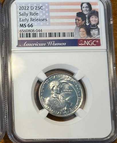 2022 D 25c Sally Ride NGC MS 66 American Women Quarter EARLY RELEASES
