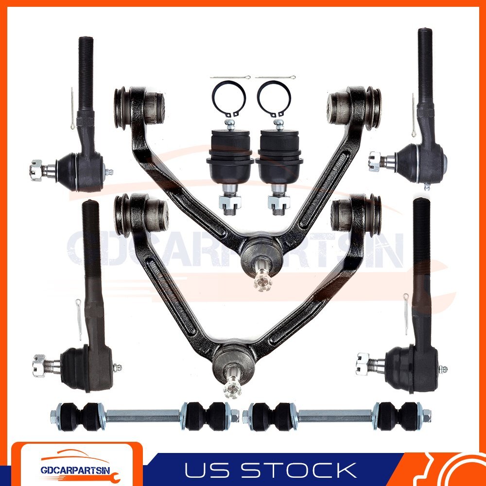 Ford Expedition 4WD 10x Front Control Arms Tie Rods Ball Joints Kit
