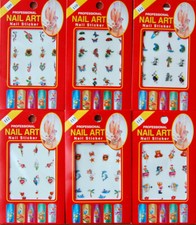 3D Nagel Sticker Aufkleber Abziehbilder Selbstklebend Nail Art Blumen