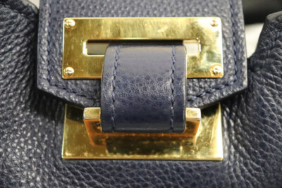 TOM FORD - Sedgwick Sapphire Blue Zipper Tote - Grained
