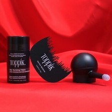 Image of Toppik Hair Building Fibers 12g with Spray Applicator and Optimizer
