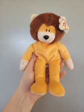 Treasured Pals Leo The Lion Plush Beanie Toy New With Tags