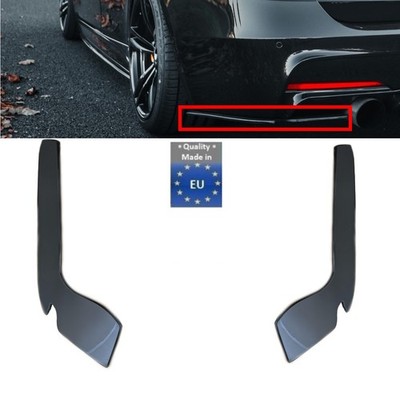 Ansatz ABS Spoiler Flaps Heck Performance Schwarz Glanz für BMW F30 F31 M-Paket