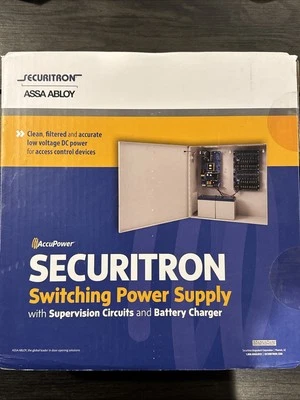 SECURITRON Assa Abloy AQD3 1R ACCUPOWER POWER SUPPLY 3/1.5A 12/24VDC