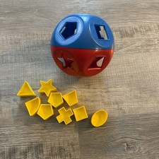 Vintage Tupperware SHAPE-O-BALL Classic Tupper Toys Shape Sorter Incomplete