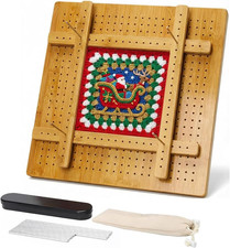 13  Crochet Blocking Board - Upgraded Style with 4 Tension Rods and 20 Pegs   Blo