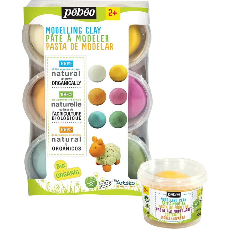 Pâte à modeler bio Pébéo pour des ateliers créatifs en famille à la maison