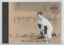 2002 Fleer Premium Legendary Dynasties Gold 50/300 Yogi Berra #12LD HOF a5h