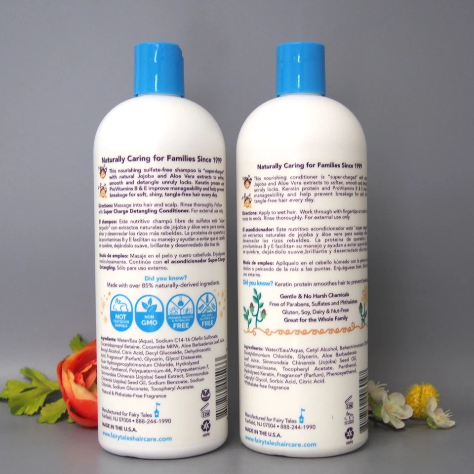 DUO Fairy Tales Super Charge 脱毛发水和护发素 32 盎司 / 946 毫升 ea. — 第 3/4 张图片