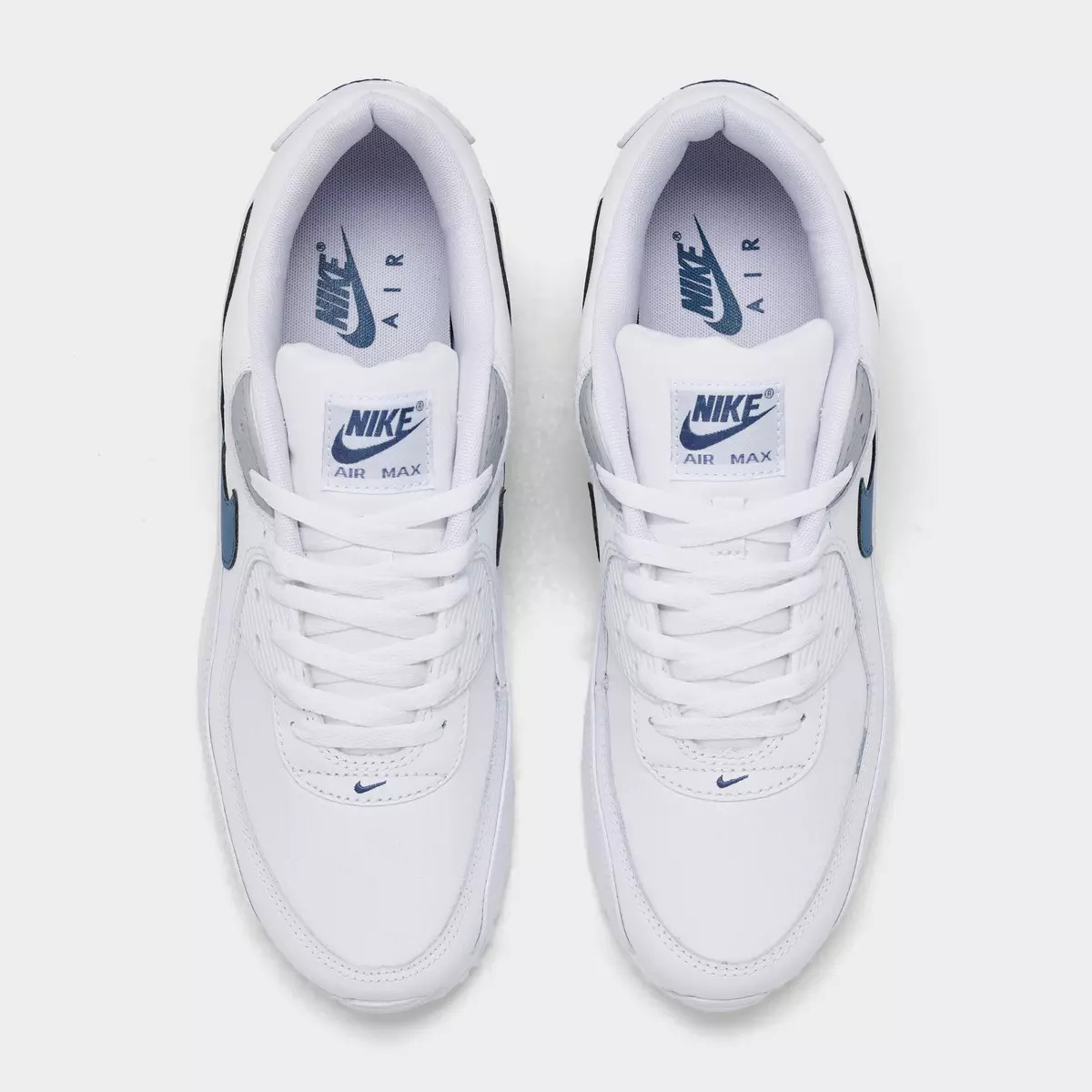 NEW Nike AIR MAX 90 Men's Casual Shoes REFLECTIVE WHITE BLUE US Sizes 7-14 NIB thumbnail 4