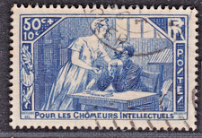 TIMBRE 1935 FRANCE CHOMEURS N° 307-OBL.TB-VSCAN R/V-
