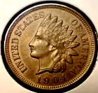1904 INDIAN HEAD CENT UNCIRCULATED! 4 DIAMONDS! A beautiful coin!