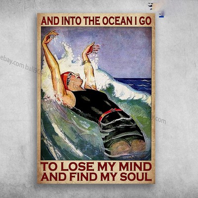 Swimming Athlete, Swimming Girl - And Into The Ocean, I Go To Lose My Mind, A...