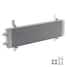 Universal Dual Pass Bar Plate Oil Cooler Large - Silver Core18.5x5.5x1.58
