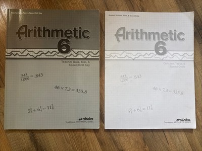 Arithmetic 6 Teacher and Student 