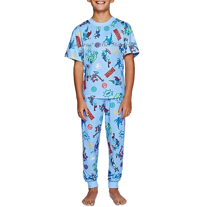 Conjunto de pijama Spiderman Hulk niños talla 4 Marvel Avengers Disney camiseta pantalones nuevo con etiquetas