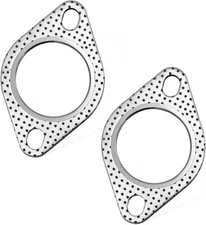 2 PCS Car Exhaust Gasket, 2 Inch 2-Bolt Flange Gasket 2 
