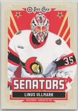 2025-26 O-Pee-Chee Retro #34 Linus Ullmark Ottawa Senators