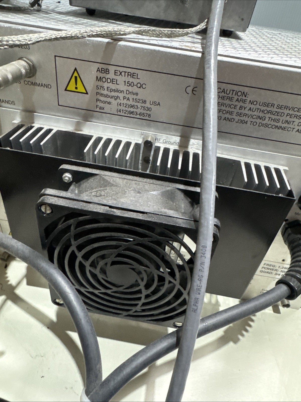 150QC Mass Spectrometer Quadrupole Controller   1.2Mhz 300Watts Merlin QMS