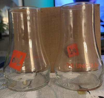 Vintage 1970s 7up the Uncola - Upside Down Drinking Glasses Set of 2 NEW IN BOX 