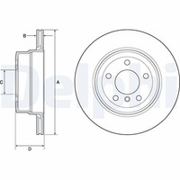 2X Bremsscheibe Delphi BG4695C FüR E60 BMW E61 5Er Touring 525 Xdrive 530