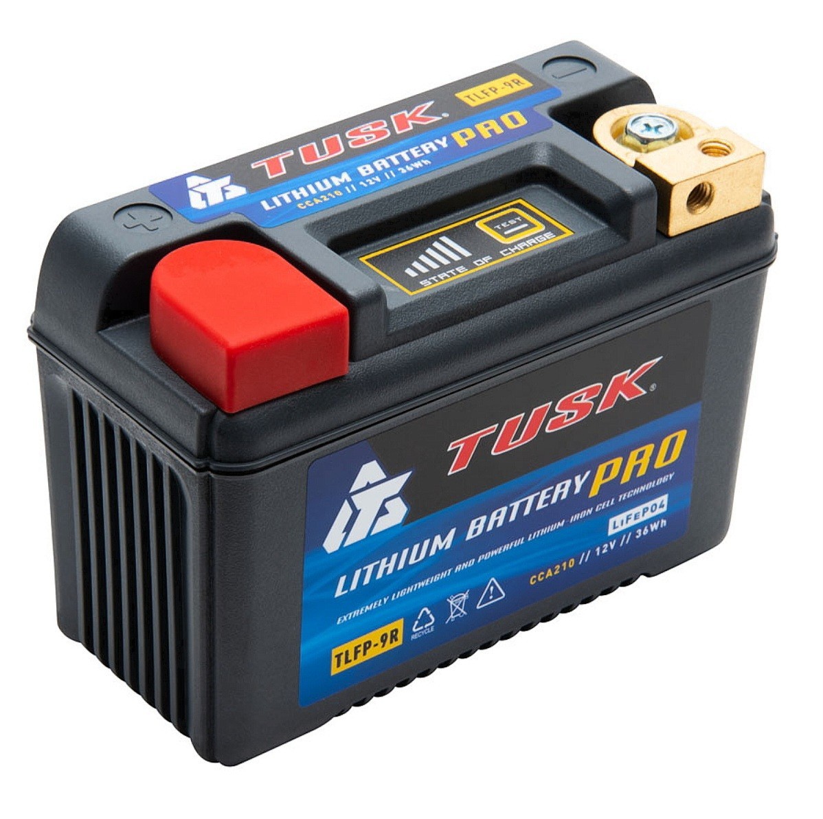 Tusk Lithium Pro Battery TLFP-9R For XR650L KLR650 2022-2025