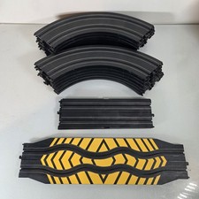 Life-Like Racing HO Slot Car Track Lot Of 19 - 16 Curved 2 Straight 1 Obstacle