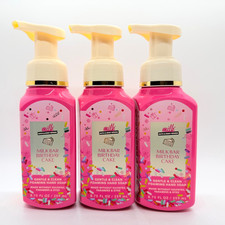 3-Pack Bath  Body Works MILK BAR BIRTHDAY CAKE Gentle Foaming Hand Soap