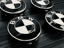 4pcs 68mm Black Wheel Center Hub Caps Badge Rim Hubcaps Fit For Bmw Emblem