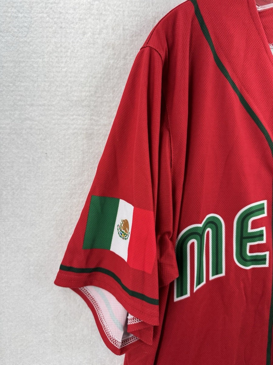 Mexico World Baseball Classic 2023 Red Jersey Men's XL OT Sports