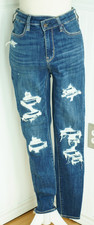 American Eagle Jeans Next Level Stretch Women Sz 4 Hi-Rise Jegging Distressed