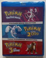Pok mon - The First Movie / Movie 2000 / Pok mon 3 Blu-ray NEW SEALED - MINT