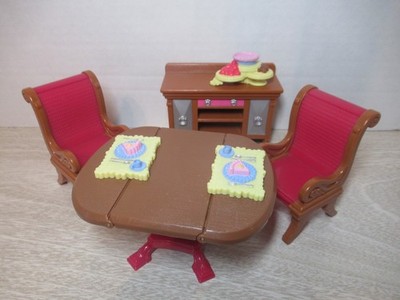 Fisher-Price Loving Family Basic Decor Dining Room (Mattel) (7 Pieces)
